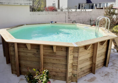 Installation d'une piscine bois Océa de 5,10 m
