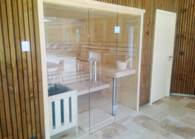 Pose et installation d'un sauna